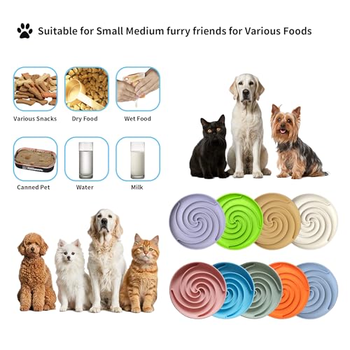 Bifeaw Slow Feeder Dog Bowls, Dishwasher Microwave Safe Silicone Puppy Puzzle Bowl with Non-Slip Design for Eating (Grey Green)