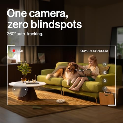 PETLIBRO 90-Day AI Trial Pet Camera Indoor with Phone App, 360° Pan Tilt Dog Camera&Cat Cameras, Indoor Camera WiFi Camera with AI Detection&Recognition, Home Cameras Indoor, Night Vision, 2-Way Audio
