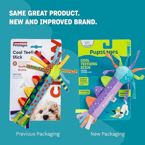 Pupstages Cool Teething Stick – Puppy Chew Toy for 0–6 Month Puppies, Teething Relief, Freezable & Durable