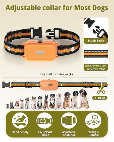 Shock Collar for Dogs 4 Pack (5–150Lbs), 4400FT Waterproof 4 Dog Training Collar with Remote Control 5 Training Modes Rechargeable Electric Dog Collar with Light, E Collars for Small Medium Large Dogs