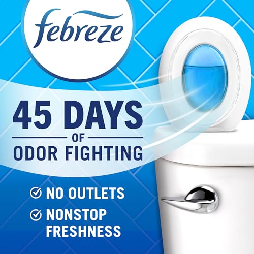 Febreze Multicolor Bathroom Air Freshener, Odor-Fighting, Plug in Alternative, Air Fresheners for Home, Bathroom, Kitchen, and Closet, Heavy Duty Pet Scent, 4 Count