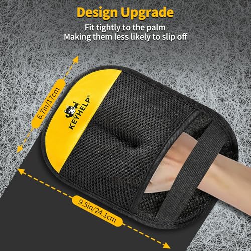 KEYHELP Pet Hair Removal Glove for Dogs & Cats, Newly Upgraded Reusable Electrostatic Pet Hair Glove, Magic Brush Pet Hair Remover Tool for Clothing, Couch, Carpet, Car Seat