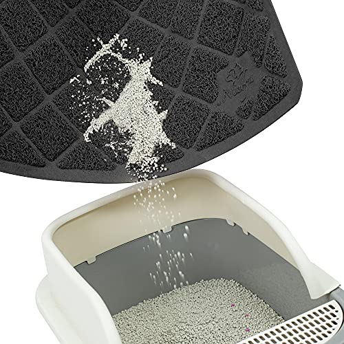 Niubya Premium Cat Litter Mat, Litter Box Mat with Non-Slip and Waterproof Backing, Litter Trapping Mat Soft on Kitty Paws and Easy to Clean, Cat Mat Traps Litter from Box