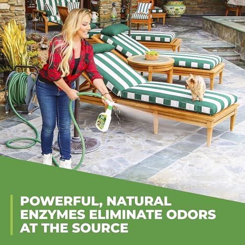 Simple Green Outdoor Odor Eliminator for Pets, Dogs, Ideal for Artificial Grass & Patio (32 oz Hose End Sprayer)