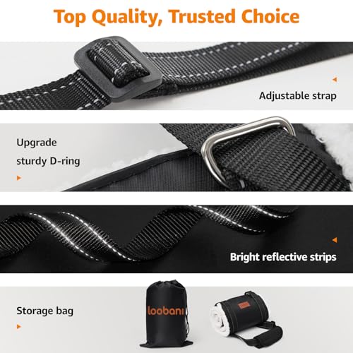 LOOBANI Portable Dog Sling for Back Legs, Hip Support Harness to Help Lift Rear for Canine Aid Old K9 Cruciate Ligament Rehabilitation