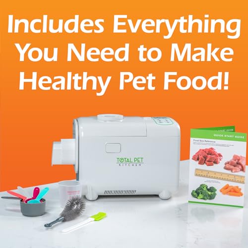 Total Pet Kitchen Pet Food Maker - All-in-One Pet Food Multicooker | Cooks, Mixes, and Dispenses Fresh Human-Grade Ingredients in About an Hour | 4.5 Quart Capacity