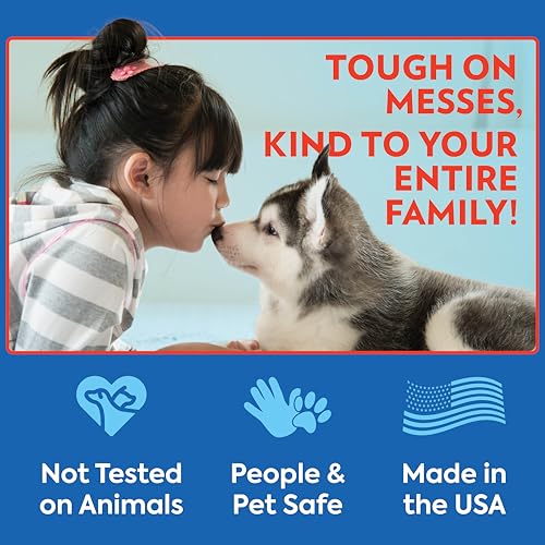 OUT! PetCare Pet Odor & Stain Remover Spray, Carpet & Floor Cleaner, Deodorizer for Dogs & Cats, Made in USA, 32 fl oz (2 Pack)