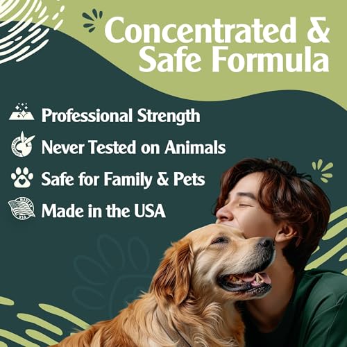 Sprinkle & Sweep: Pet Stain & Odor Enzyme Spray - 24oz - No Scrubbing Concentrated Formula, Dog & Cat Urine & Mess Destroyer, Carpet Spot Cleaning
