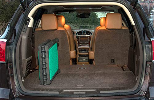 Pet Gear SupertraX Ramps for Dogs and Cats, Maximum Traction Surface, Portable/Easy-Fold (No Tools Required), Built in Handle for Travel, 5 Models, 42" L X 16" W, Supports 150 lbs, Green Grass
