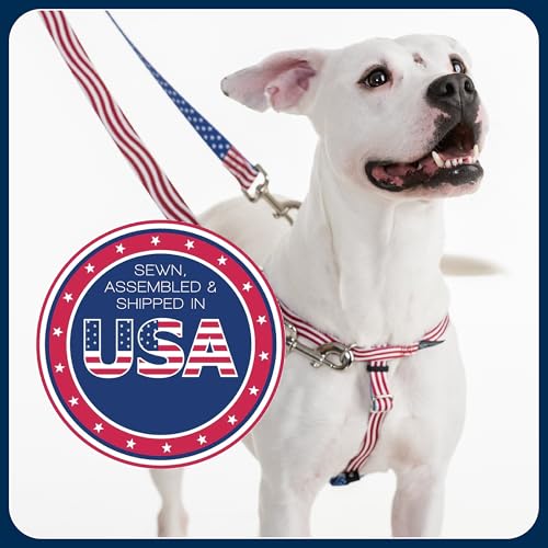 2 Hounds Design Freedom No Pull Dog Harness, Adjustable Harness, Easy Walking & Comfortable Control, Fits Small, Medium & Large Dogs, Solid Colors, Made in USA, 1" LG, Red