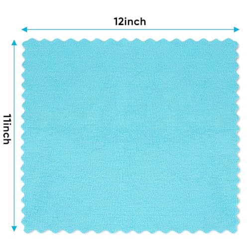 Orighty Microfiber Cleaning Cloth, 24 Pack Highly Absorbent Cleaning Rags, Household Cleaning Supplies, Reusable Microfiber Towels Lint Free Cloths for House, Kitchen, Car Care, 12x11 inch