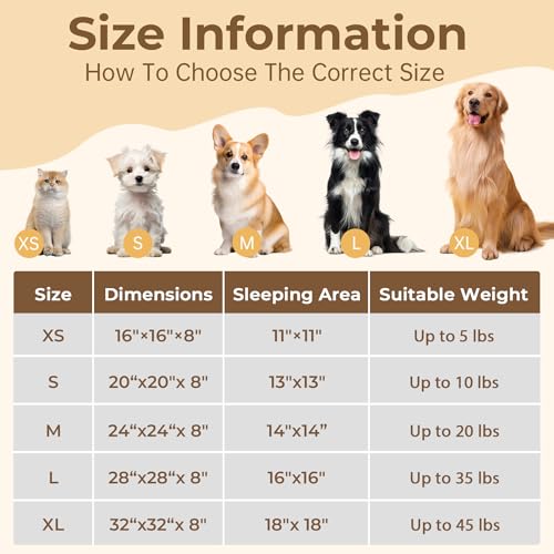 Calming Donut Dog and Cat Bed for Indoor Cats, Anti-Anxiety Round Fluffy Soft Washable Small Pet Bed for Puppy and Kitten, Warming Comfortable Luxury Anti-Slip Waterproof Mute Base 20in Gray