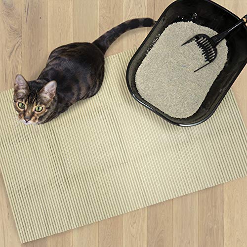 Fresh Kitty Durable XL Jumbo Foam Litter Mat – BPA and Phthalate Free, Water Resistant, Traps Litter from Box, Scatter Control, Easy Clean Mats 40"x25" (9027)