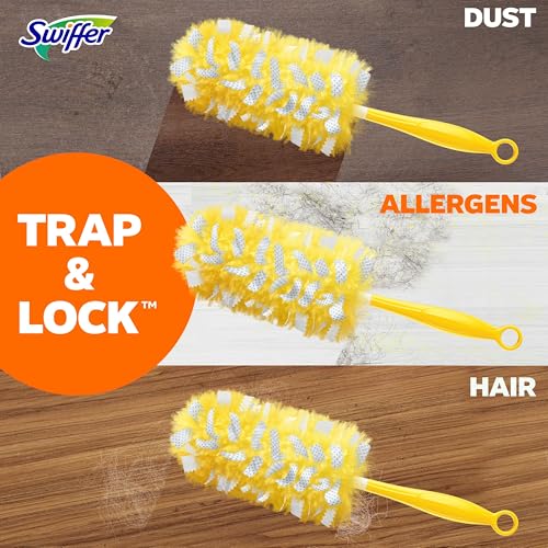 Swiffer Pet Heavy Duty Dusters Refills, Multisurface 360 Dusters with Febreze Odor Defense, 11 Count