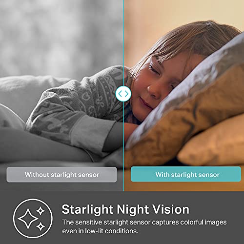 Kasa 2K+ Indoor Pan/Tilt Wired Security Camera - Works as a Baby Monitor & Pet Camera, Motion Detection & Tracking, 2-Way Audio, Night Vision, Subscription-Free Local Storage or Optional Cloud, KC410S