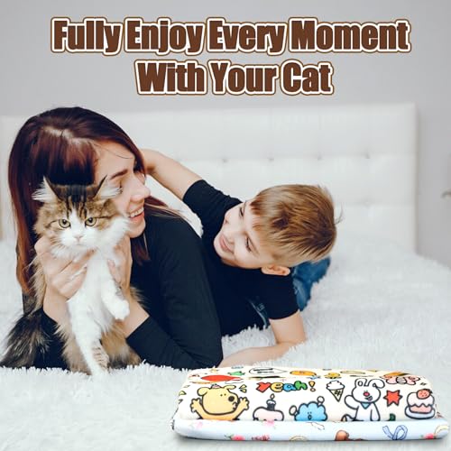 CKNCY 27.6" Cat Grooming Wrap Cat Wrap for Cutting Nails Cat Restraint for Nail Clipping Cat Swaddle Wrap Cat Burrito Wrap L(Within 15lbs) Anti-Scratch Anti-Escape Multifunctional Pet Tool