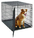 MidWest Homes for Pets Large LifeStages Single Door 42-Inch Folding Dog Crate, Enhanced Security, Includes Leak-Proof Pan, Divider Panel, Handle, Rubber Feet