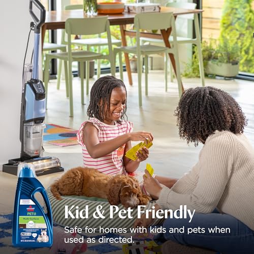 Bissell Multi-Surface Pet Solution with Febreze freshness, For Use in CrossWave and Other Leading Hard Surface and Area Rug Cleaners, 80oz, Dissolves Dirt, grime, and Tough Sticky Messes