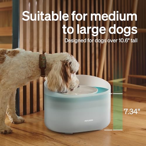 PETLIBRO 2.1Gal/8L Dog Water Fountain for Large Dog, Anti-Splash Dog Water Bowl Dispenser, Super Quiet Pet Water Fountain, 5 Layer Filtration Water Dispenser for Large Dogs Cats and Multi-Pet Homes
