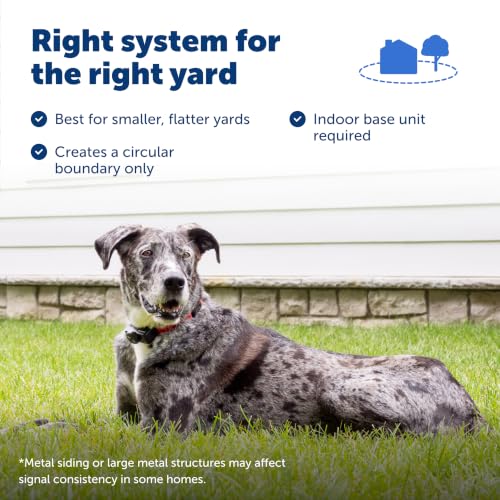 PetSafe Original Wireless Electric Fence for Dogs, Portable for Travel Covers Up to 1/2 Acre, Waterproof Collar for Pets 8lb+ with Tone/Static (Gray), from the Parent Company of Invisible Fence Brand