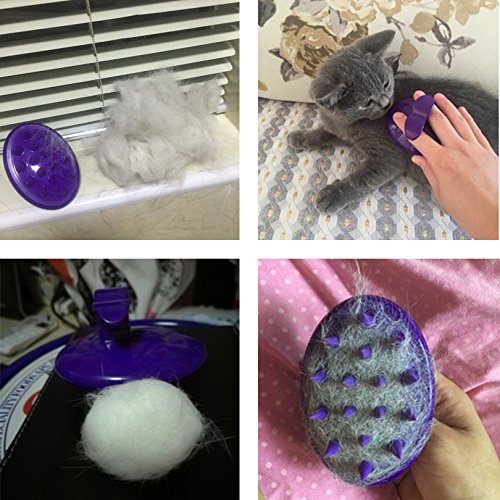 Cat Brush with Soft Rubber Pins, Washable Silicone Pet Brushes for Indoor Cats Kitty - Grooming Shedding Massage & Bath, Removes Hair Mats, Tangles, Loose Fur for Short to Long Haired