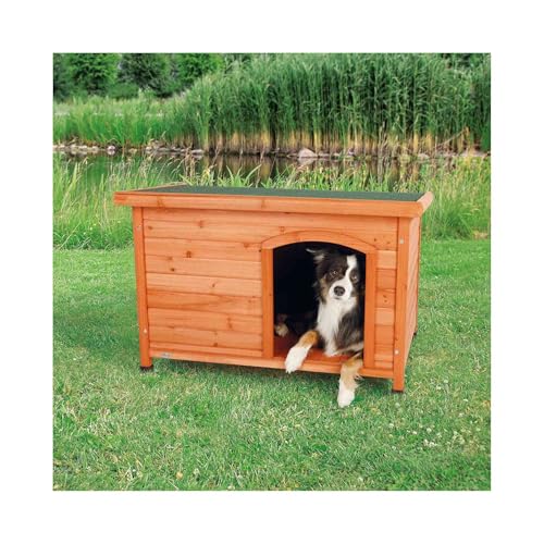 TRIXIE Pet Products Dog Club House, Large,Glazed Pine,40.75x26.75x28.25 Inch (Pack of 1),39552