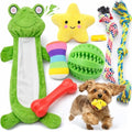LOYEE 8 Pack Puppy Toys for Small Dogs, Luxury Dog Chew Toys with Squeaky Plush Toys, Rope Toys and Ball, Teething Toys for Puppy Supplies