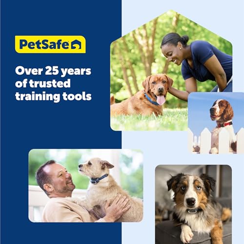 PetSafe Remote Trainer Dog Training Collar - 3 Training Modes: Tone, Vibration, 15 Levels of Static Stimulation, Standard for Dogs Over 8lb+ - Waterproof, Durable, Rechargeable - 100 Yards (300 Feet)