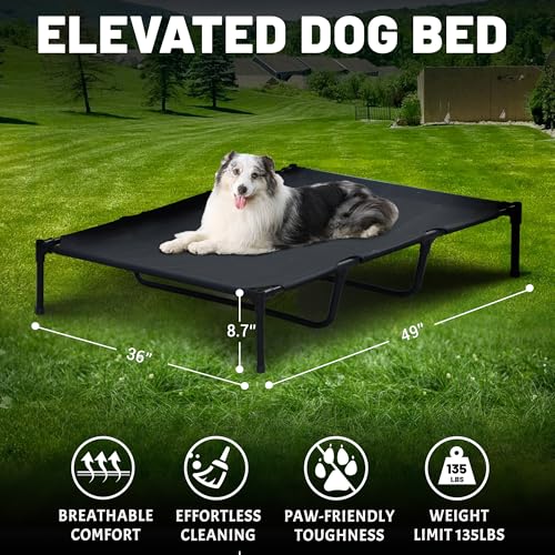 Fantrek XL Dog House Outdoor for Extra Large Dog 49" Elevated Dog House