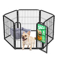 FXW Homeplus Unleashed Indoor Dog Playpen - Stress-Free and Safe Play, Heavy Duty 24 Inch 6 Panels Dog Pen for Puppy and Small Dogs, Black│Patented