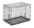 Midwest Homes for Pets 30-Inch New World Crate for Medium Breeds, 21-40 lbs, Double Door Folding Dog Crate, Leak-Proof Tray & Secure Latches, Portable, Durable & Easy to Assemble