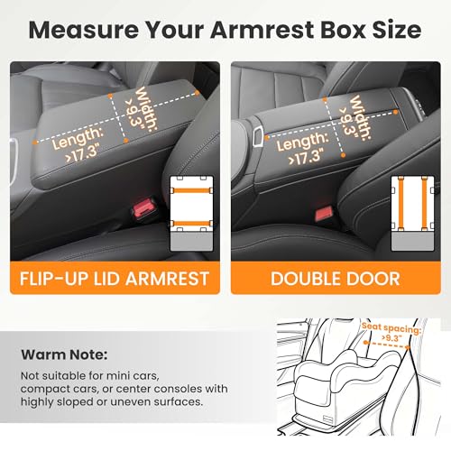 Mavora Max Portable Small Dog Seat for Car, Luxury Center Console Dog Car Seat Booster with Safety Tethers, Anti-Collapse Pet Travel Carseat for SUV, Truck (Black/Grey)
