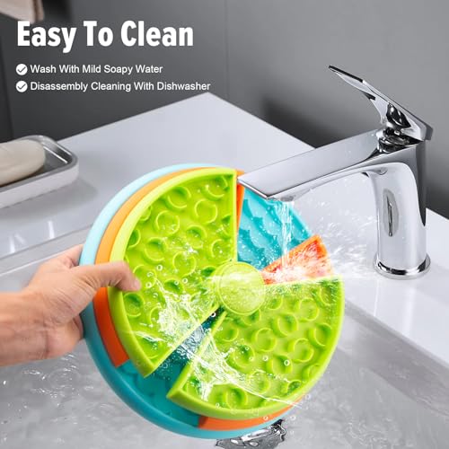 Slow Feeder Dog Bowl 3 Levels, Reduces Boredom and Anxiety, Non-Slip Interactive Puzzle Feeder, Suitable for Small/Medium/Larger Dogs