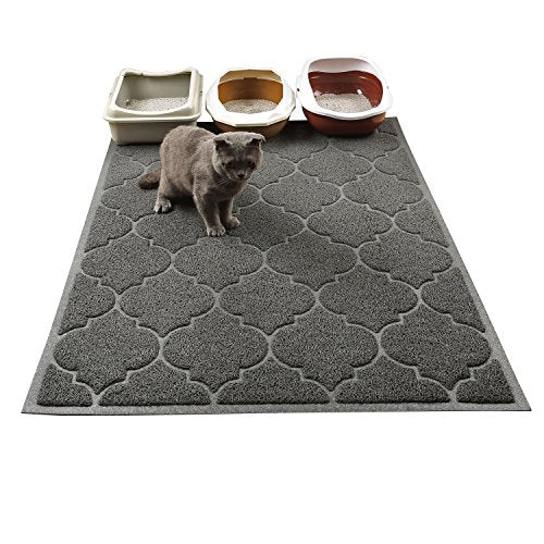 LittleTiger Cat Litter Mat, XL Super Size, Phthalate Free, Easy to Clean, 46x35 Inches, Durable, Soft on Paws, Large Litter Mat.