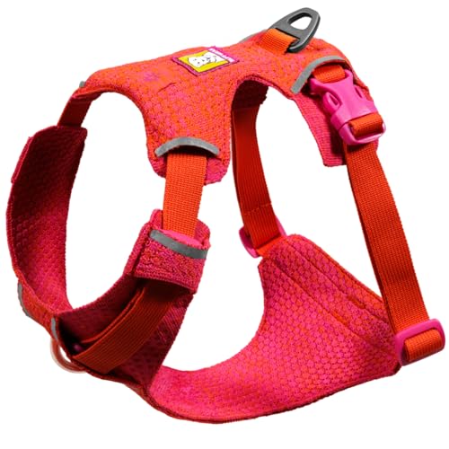 Ruffwear, Front Range Flex Dog Harness, Engineered Knit Construction for Ultimate Fit and Mobility, Lightweight Flexible Everyday Harness with Dual Leash Clips, Rose Violet, Medium