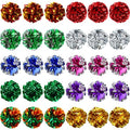 Silkfly 30 Pcs Polyester Film Crinkle Balls Cat Toys 2.36" Interactive Crinkle Ball, Colorful Balls Chew Toy for Cat Chase Ball Toys Attract Cats for Indoor Cats and Kittens to Keep Fit and Active