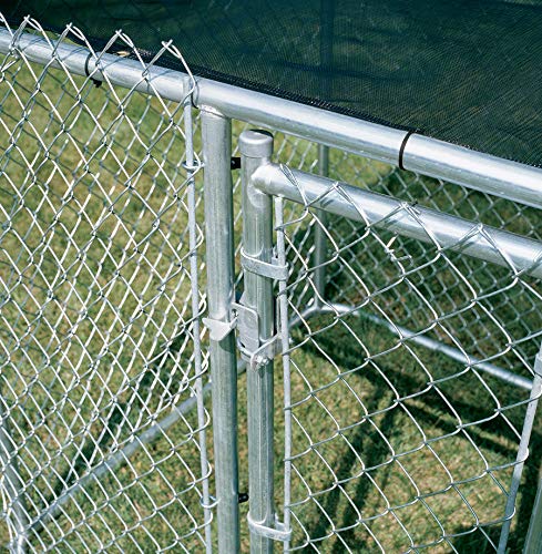MidWest Homes for Pets Chain Link Portable Kennel with a Sunscreen, 6L x 4W x 4H Feet, K9 Kennel K9644