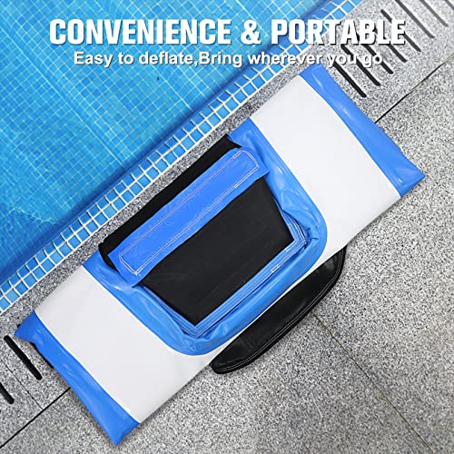 Toriexon Inflatable Water Ramp for Dogs 60" L x 40" W - Durable, Puncture-Resistant Surface Ensures Safe and Easy Access to Water for Dogs Up to 230 Pounds, Perfect for Pools, Lakes, and Beaches