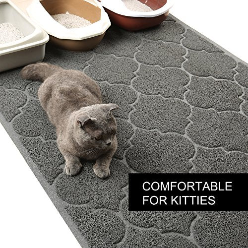 LittleTiger Cat Litter Mat, XL Super Size, Phthalate Free, Easy to Clean, 46x35 Inches, Durable, Soft on Paws, Large Litter Mat.