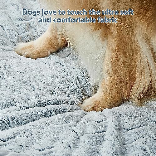 WNPETHOME XL Extra Large Dog Bed, Washable Dog Couch with Removable Waterproof Cover, Orthopedic Large Pet Sofa Bed with Bolster Sides for Sleeping