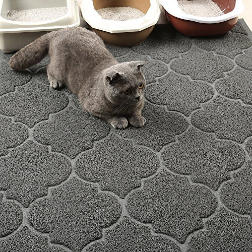 LittleTiger Cat Litter Mat, XL Super Size, Phthalate Free, Easy to Clean, 46x35 Inches, Durable, Soft on Paws, Large Litter Mat.